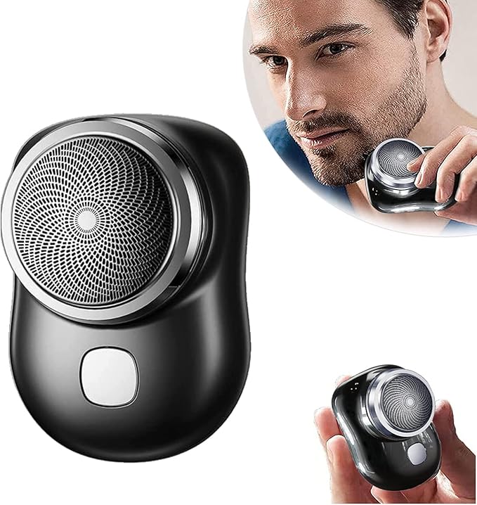 New upgraded Rechargeable Mini Electric Shaver for Unisex | Cordless Portable Beard Trimmer | Pocket Size Razor