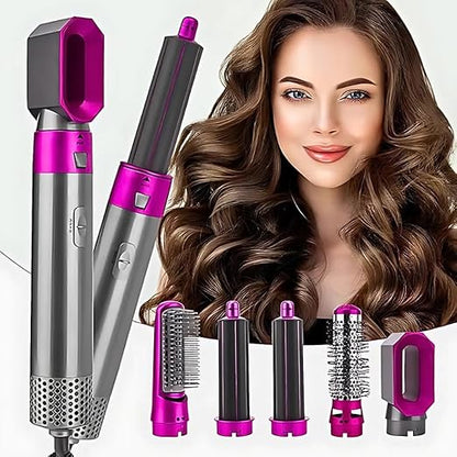 Muti-Functional 5 in 1 Hot Air Brush Hair Dryer & Volumizer, 1000W Multifunctional Hair Styler Tool for Women