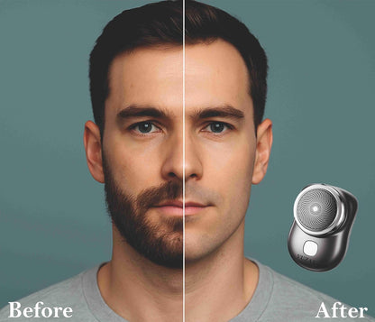 New upgraded Rechargeable Mini Electric Shaver for Unisex | Cordless Portable Beard Trimmer | Pocket Size Razor